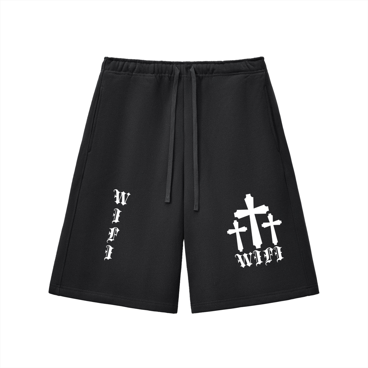 Crossed Wifi Fleece Shorts