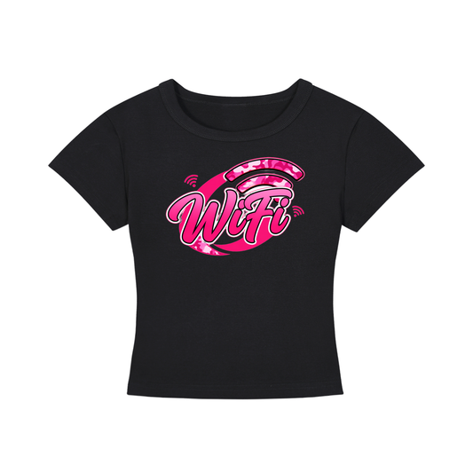 Wifi Womens Cropped T-Shirt