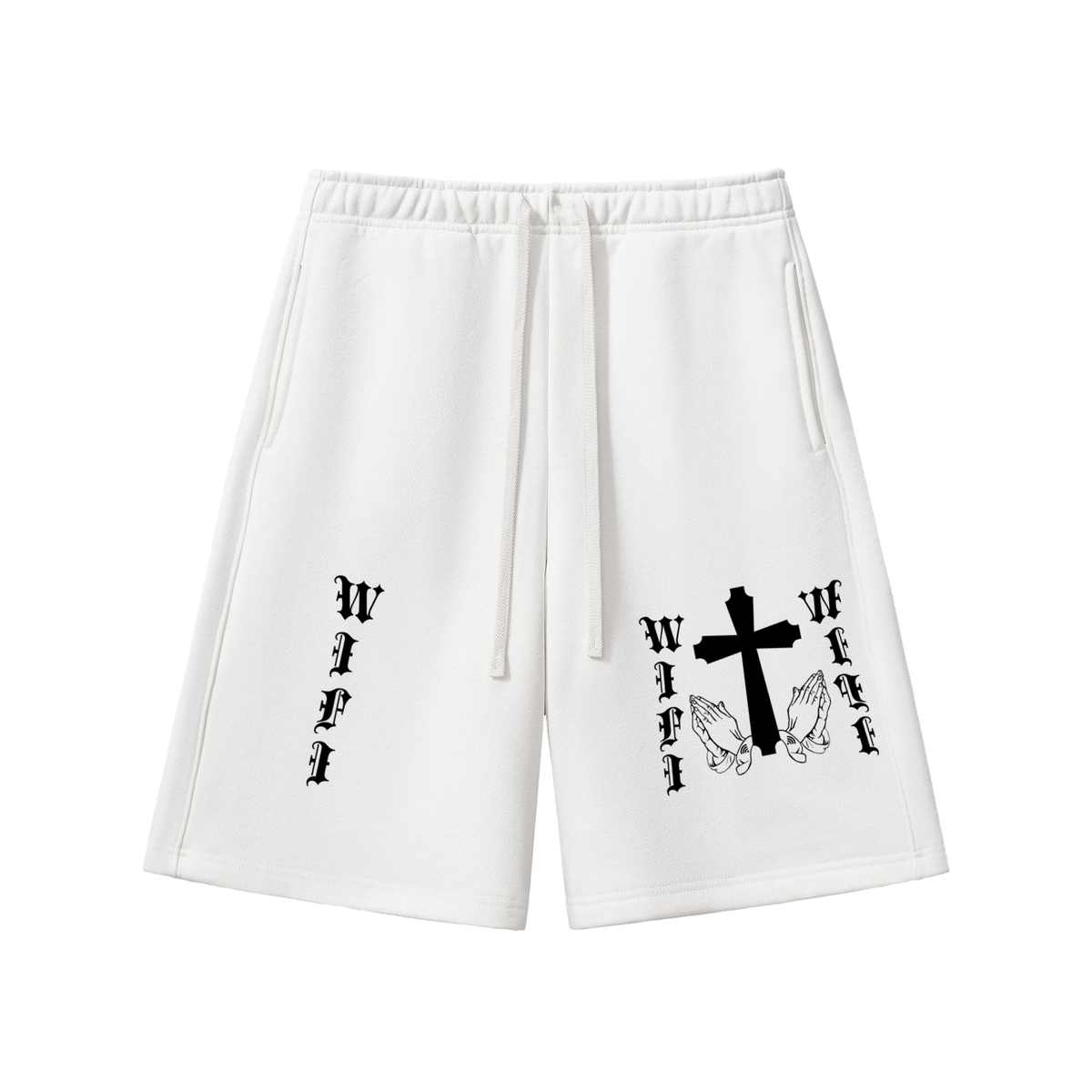 Crossed Wifi Fleece Shorts