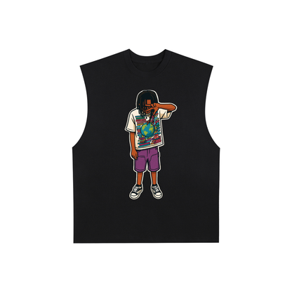 Wifi Cartoon Cotton Tank Top