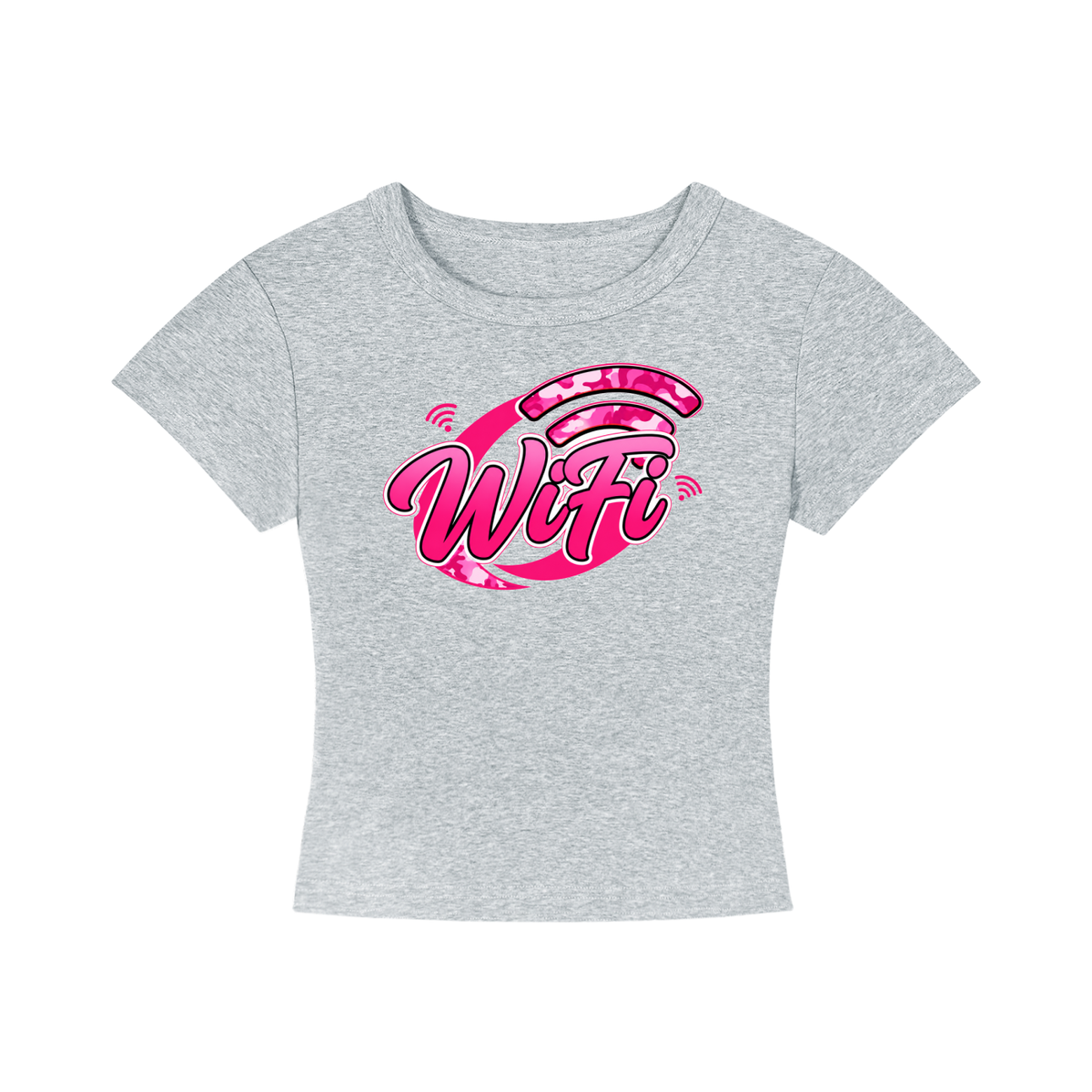 Wifi Womens Cropped T-Shirt